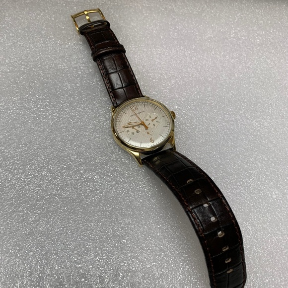 NEW Joseph Abboud Men's Leather Brown Croc Watch - Picture 4 of 6